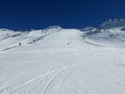 Makkelijke piste bij de Gletscher Jet
