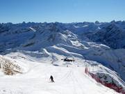 Start bij het bergstation Nebelhorn
