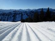 Geprepareerde piste in het skigebied Grasgehren