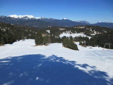 Alpenwelt Karwendel: Grootte van de skigebieden – Grootte Kranzberg – Mittenwald
