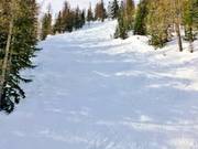 Moeilijke piste Mesclun in het Méné-sector