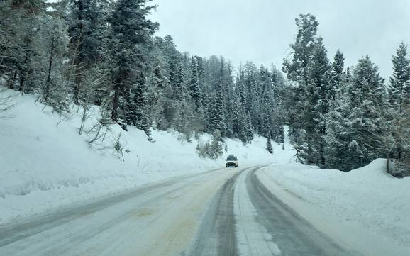 Teton Range: bereikbaarheid van en parkeermogelijkheden bij de skigebieden – Bereikbaarheid, parkeren Grand Targhee