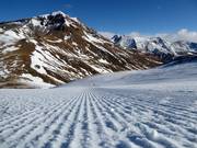 Zeer goede pistepreparatie in het skigebied Cerler