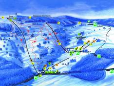 Pistekaart Paseky nad Jizerou