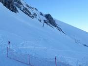 Bij onvoldoende sneeuwval worden de pistes gesloten.