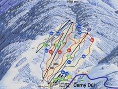 Pistekaart Černý Důl