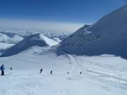 Toegang vanaf de Vorabgletsjer naar piste 35 Sattel