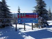 Pistebordjes in het skigebied Spindlermühle