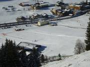 Beginnersgebied met sleeplift en transportband in Kleinarl