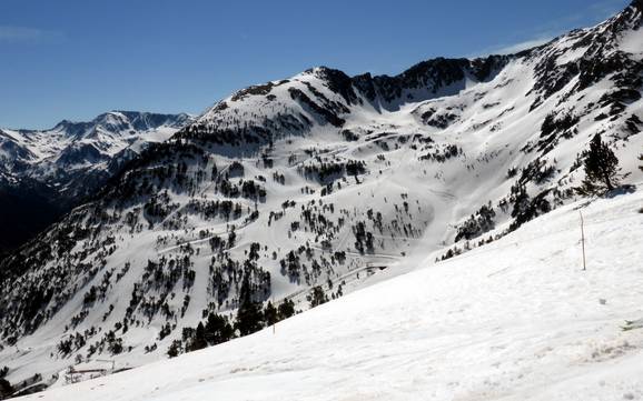 Hoogste dalstation in de Andorraanse Pyreneeën – skigebied Ordino Arcalís