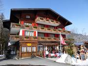 Hotel Bodenwald aan de dalafdaling naar Grindelwald