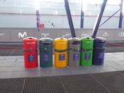 Afvalscheiding in het skigebied Sierra Nevada