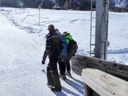 Attent en vriendelijk personeel bij de sleepliften