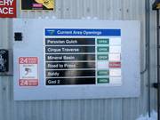 Openingsstatus van de gebieden