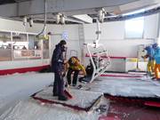 Bij de ingang van de liften wordt altijd op netheid gelet.