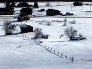 Skilweide Sax in het dal