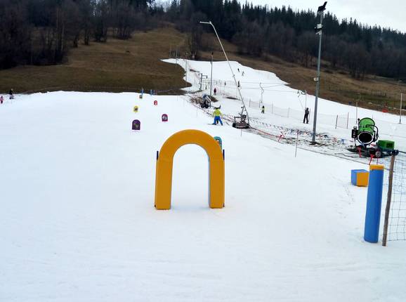 Uitzicht op het skigebied U Gruloka