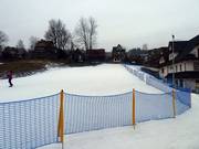 Oefenpiste bij het dalstation