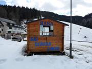 Skipasbalie in het skigebied Lokve