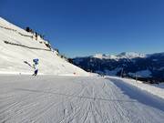Gemakkelijke piste Z naar het centraal station Hochzillertal