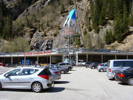 Mölltal: bereikbaarheid van en parkeermogelijkheden bij de skigebieden – Bereikbaarheid, parkeren Mölltaler Gletscher (Mölltal-gletsjer)