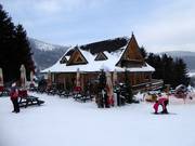 Gezellige pauze in het skigebied Bananowy