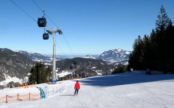 Skiën bij Tiefenbach bei Oberstdorf