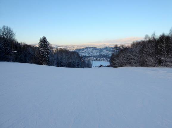Makkelijke piste bij de skilift Solla
