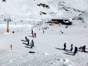 Beginnersgebied bij het middenstation