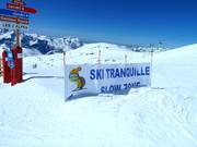 Ski tranquille - Snelheidsbeperkte zones zijn gemarkeerd