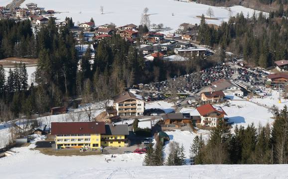 Kaisergebergte: accomodatieaanbod van de skigebieden – Accommodatieaanbod Hochkössen (Unterberghorn) – Kössen
