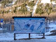 Pistekaart in het dal