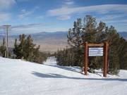 Uitzicht op de woestijn van Nevada