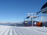 Perfecte pistepreparatie in het skigebied Folgaria/Fiorentini