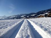 Langlaufloipe van Kirchberg naar het Brixental
