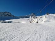 Gemakkelijke piste nr. 39 bij de Tiefenbachferner