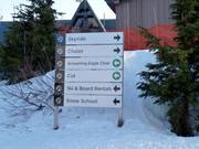 Pistebewegwijzering op Grouse Mountain