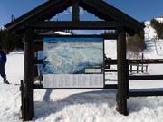 Pistekaart bij het dalstation