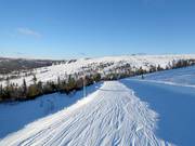 Uitzicht over Hundfjället met Tandådalen op de achtergrond