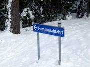 Bewegwijzering bij het bergstation