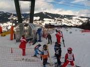 Overdekte transportband Schuss boven Megève