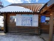 Pistekaart bij het dalstation Alpe di Vezzena