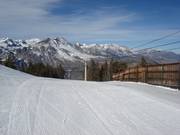 Perfecte pistepreparatie in het skigebied June Mountain