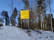 Gedetailleerde informatie over elke afzonderlijke piste