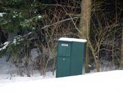 Een van de hydranten voor de sneeuwkanonnen