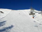 Moeilijke afdaling op de Schneiderkogel