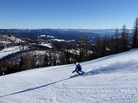 Skigebieden voor gevorderden en off-piste skiërs Nockbergen – Gevorderden, off-piste skiërs Hochrindl – Sirnitz