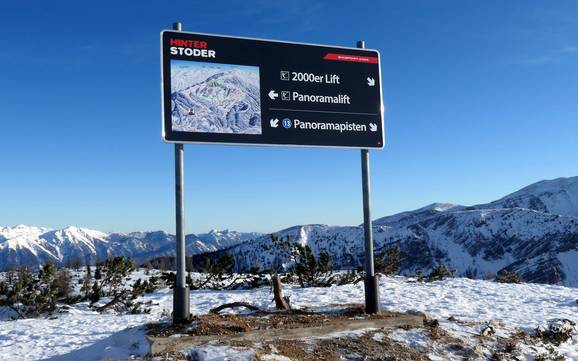 Stodertal: oriëntatie in skigebieden – Oriëntatie Hinterstoder – Höss