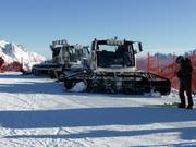 Pistenbully's wachten op hun inzet