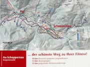 Langlaufkaart Au-Schoppernau